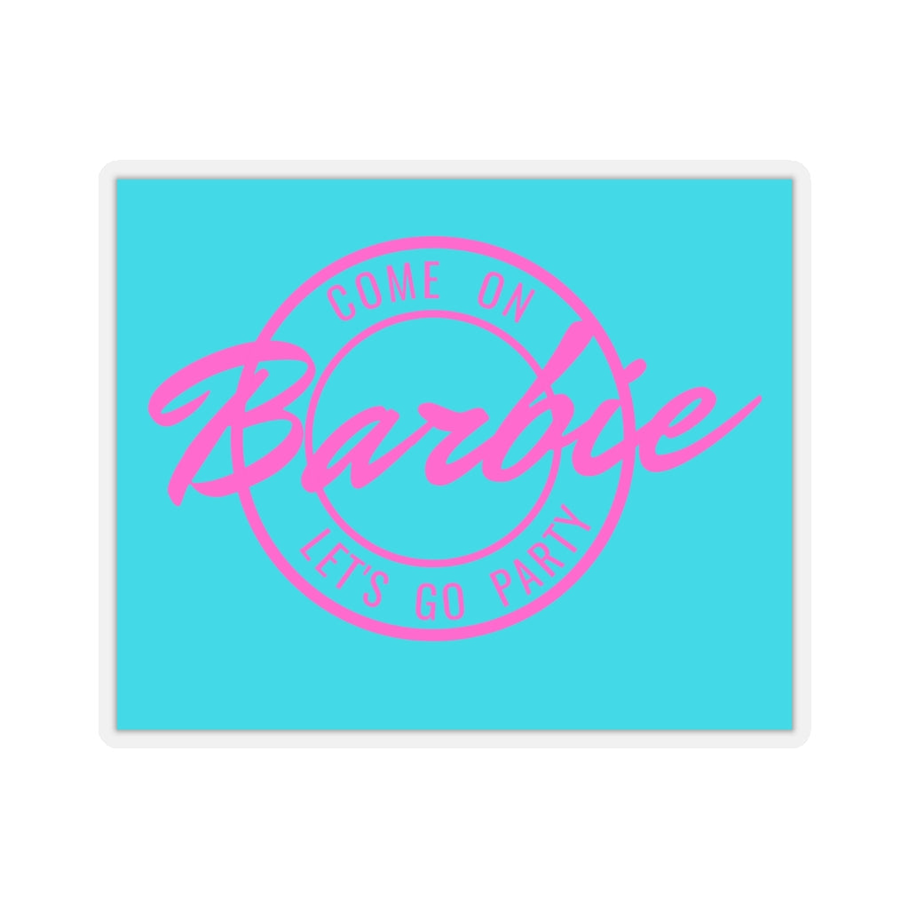 Putte Knogle Muligt Come On Barbie Let's Go Party Square Sticker – That 90's Fix