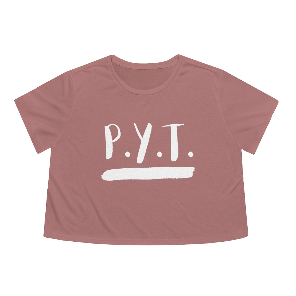 P.Y.T. Michael Jackson Inspired Women's Flowy Cropped Tee