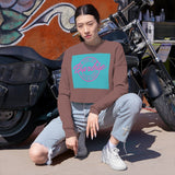 Come On Barbie Let's Go Party Women's Block Cropped Sweatshirt