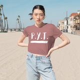 P.Y.T. Michael Jackson Inspired Women's Flowy Cropped Tee