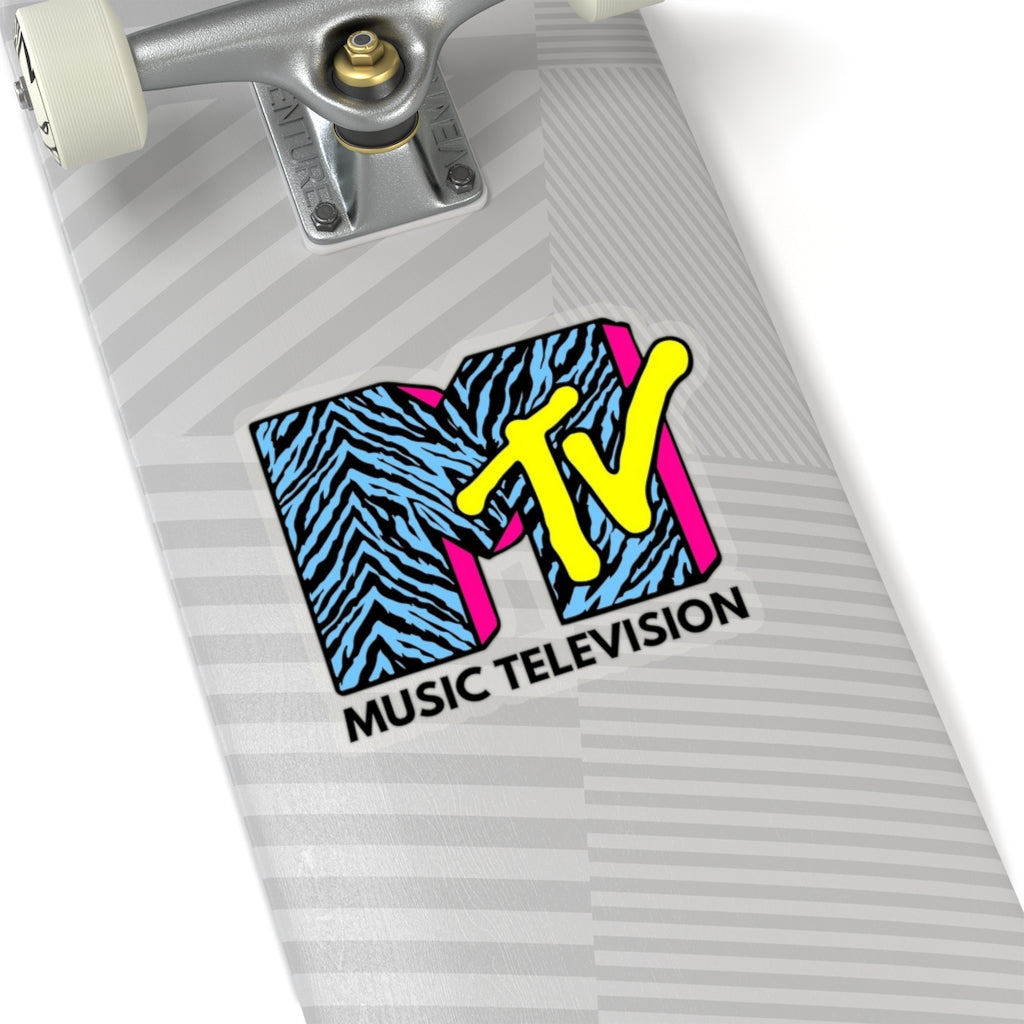 MTV Retro Logo Sticker – 80s 90s Vinyl Decal For Skateboard, Laptop, Cell, Bumper