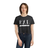 P.Y.T. Michael Jackson Inspired Women's Flowy Cropped Tee