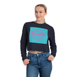 Come On Barbie Let's Go Party Women's Block Cropped Sweatshirt