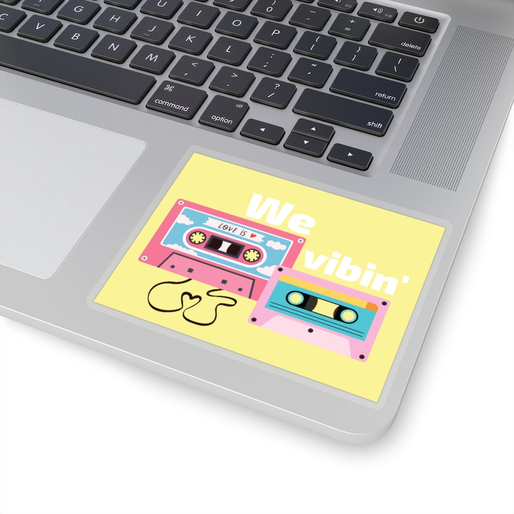 We Vibin' Square Sticker