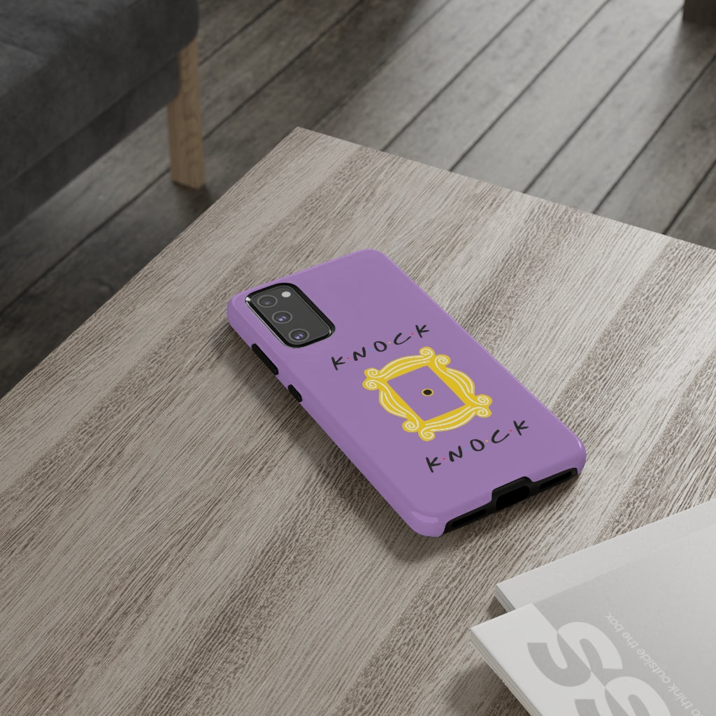 Knock Knock Friends Inspired Phone Case- Purple