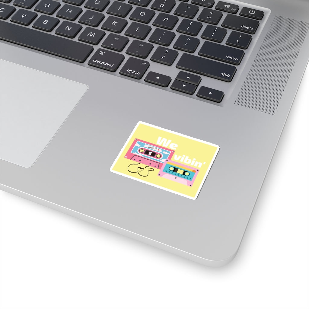 We Vibin' Square Sticker