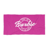 Come On Barbie Let's Go Party Beach Towel- Hot Pink