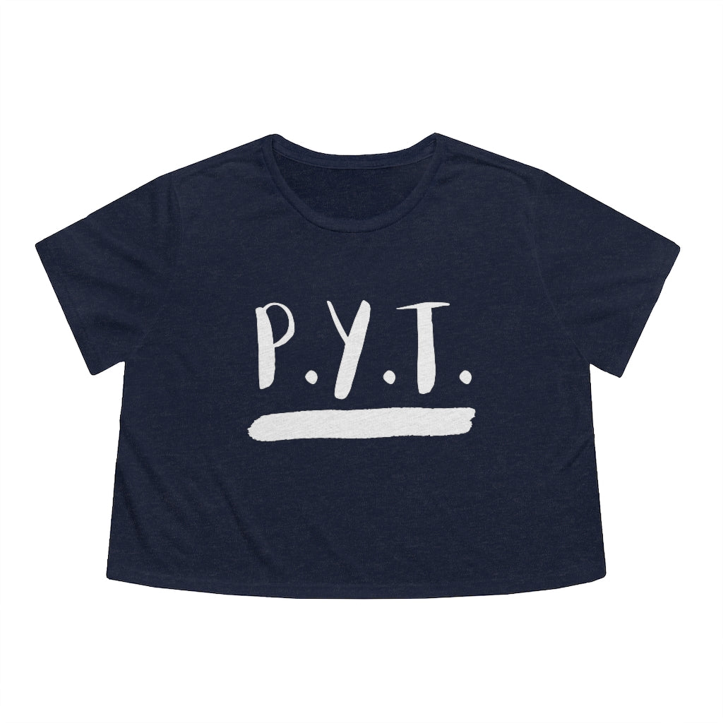 P.Y.T. Michael Jackson Inspired Women's Flowy Cropped Tee