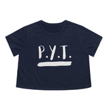 P.Y.T. Michael Jackson Inspired Women's Flowy Cropped Tee