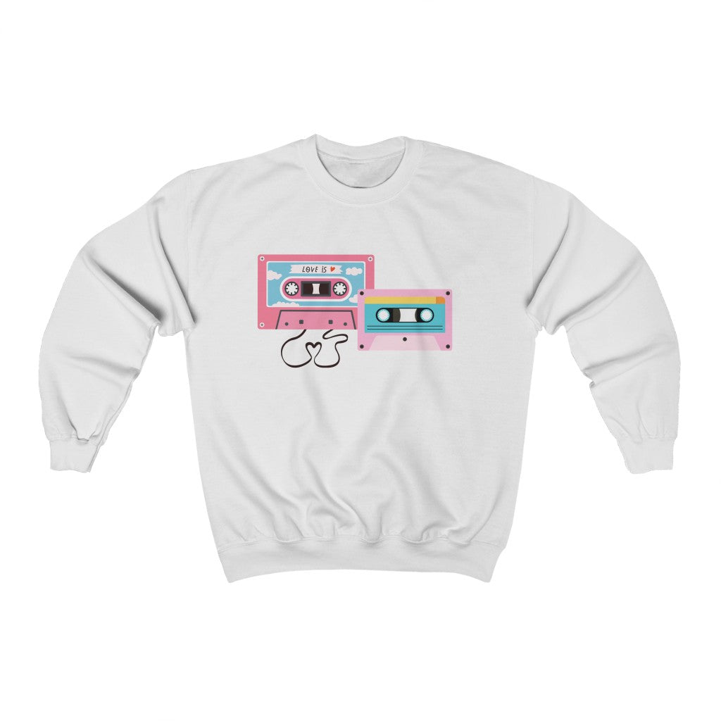 Cassette Vibes Unisex Crewneck Sweatshirt