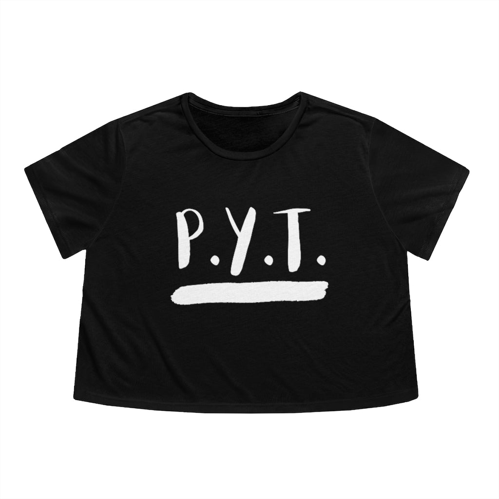 P.Y.T. Michael Jackson Inspired Women's Flowy Cropped Tee