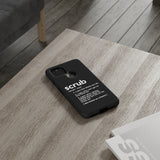 Scrub Definition TLC Inspired Phone Case- Black