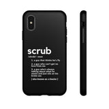 Scrub Definition TLC Inspired Phone Case- Black