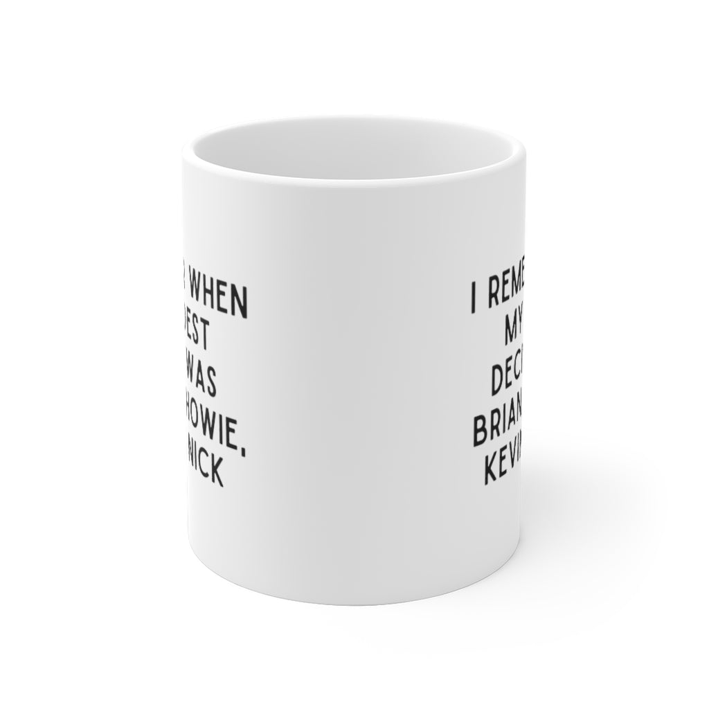 I Remember When My Hardest Decision Was Backstreet Boys Inspired Coffee Mug