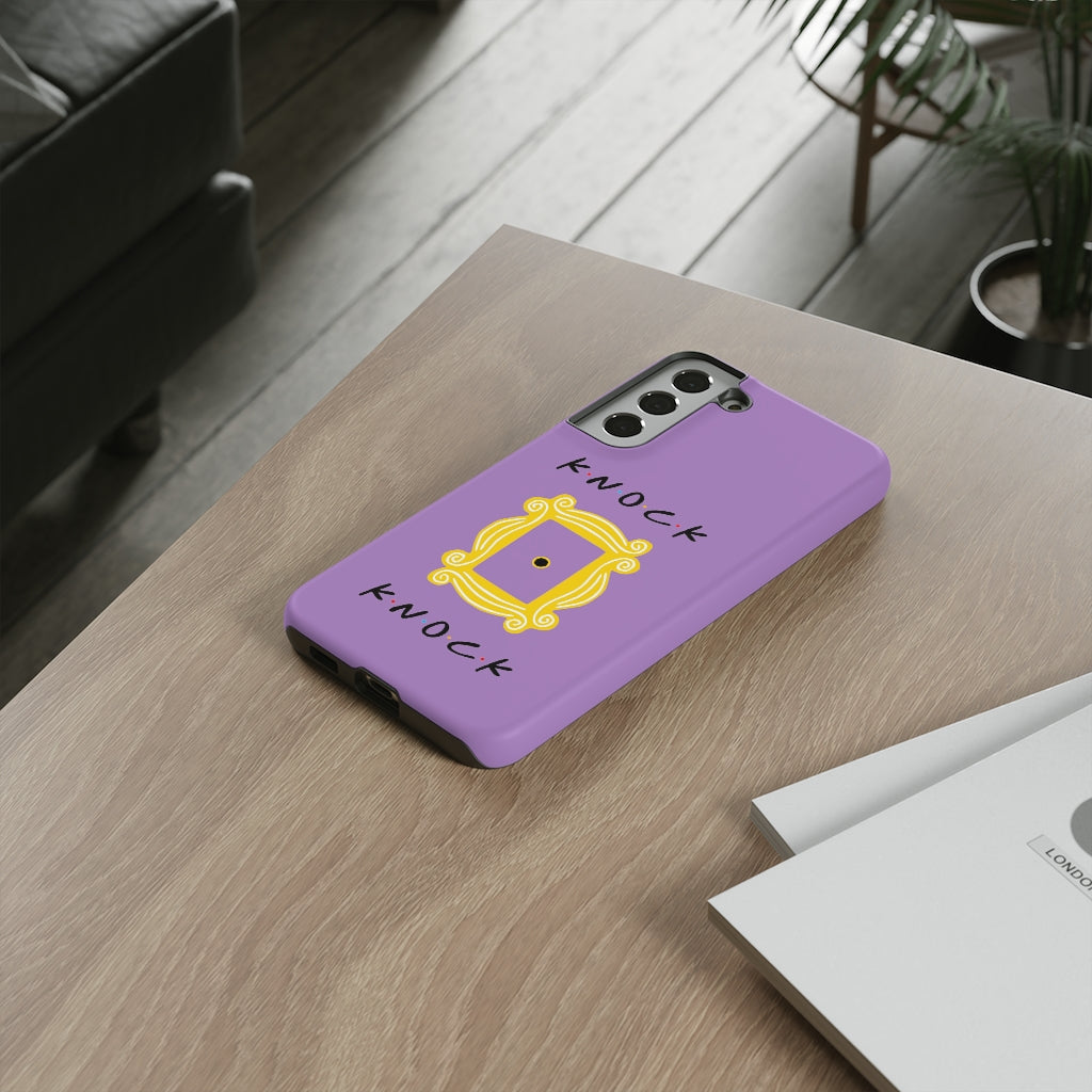 Knock Knock Friends Inspired Phone Case- Purple