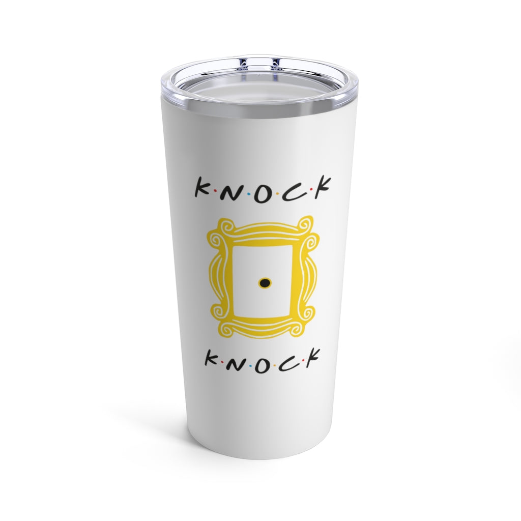 Knock Knock Frame Friends Inspired 20oz Tumbler- White