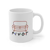 Pivot Friends Couch Inspired Coffee Mug