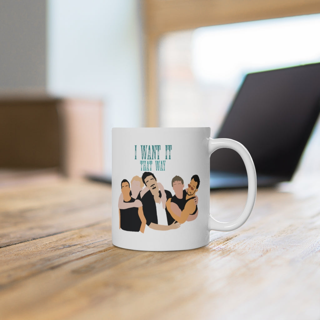 I Want It That Way Backstreet Boys Inspired Coffee Mug