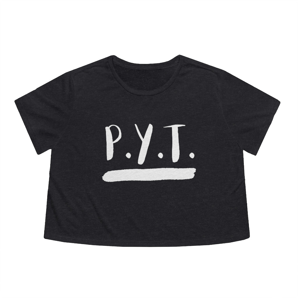P.Y.T. Michael Jackson Inspired Women's Flowy Cropped Tee