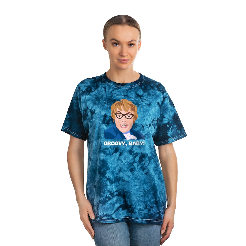 Groovy Baby, Austin Powers Inspired Unisex Tie-Dye Tee