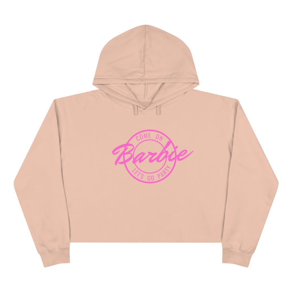 Come On Barbie Let's Go Party Crop Hoodie