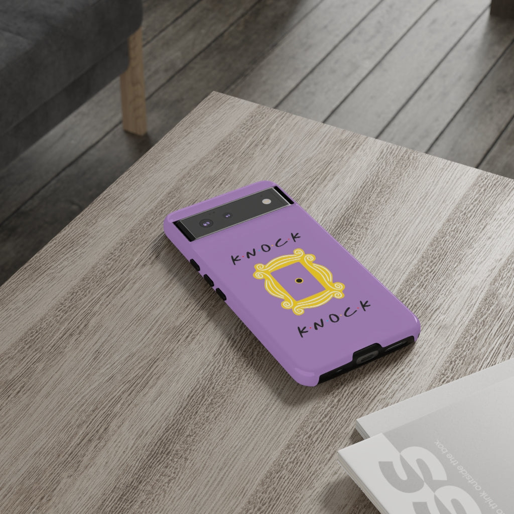 Knock Knock Friends Inspired Phone Case- Purple