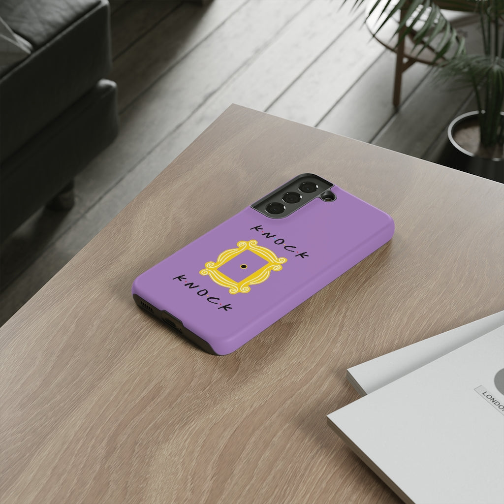Knock Knock Friends Inspired Phone Case- Purple